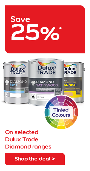 Save 25% on Dulux Trade Diamond Range