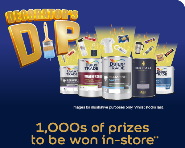 1,000s of prizes to be won with Decorator's Dip